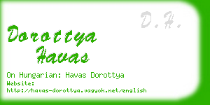 dorottya havas business card